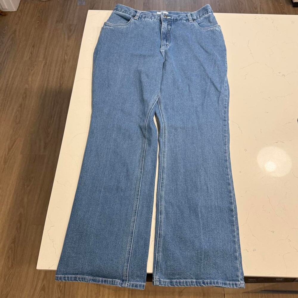 Light wash flare jeans